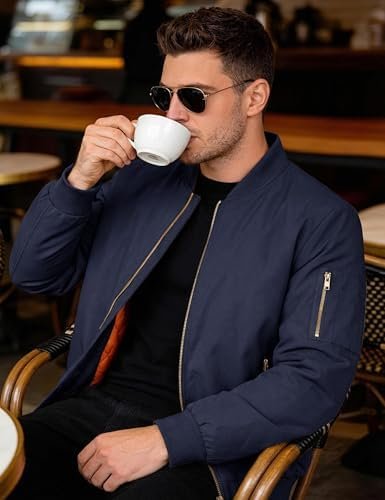 MAGNIVIT Men's Jacket Spring Fall Windbreakers Pilot Bomber Coat Military Jackets at Amazon Men’s Clothing store - Image 4